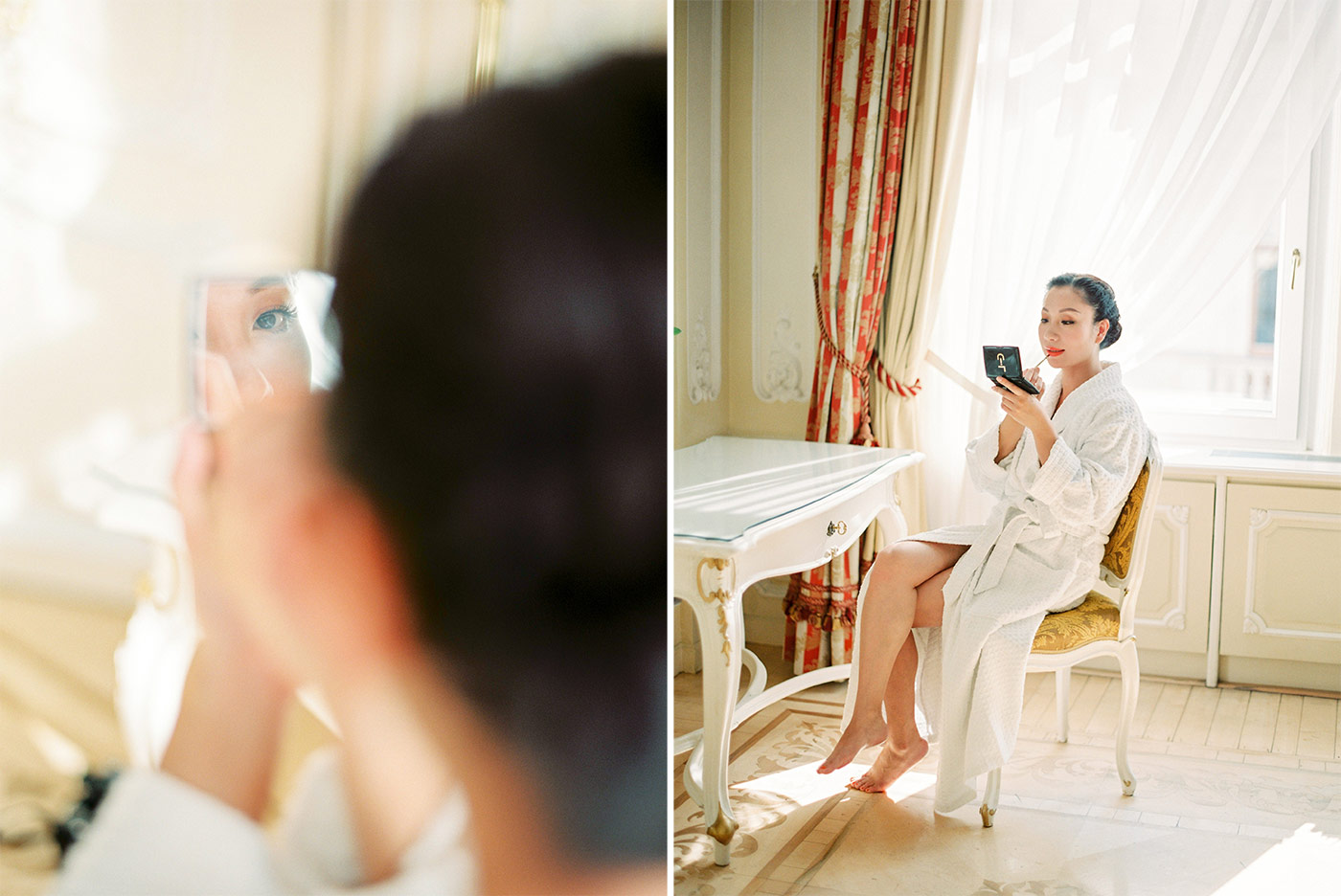 Bride Getting Ready Hotel Imperial Vienna Wedding