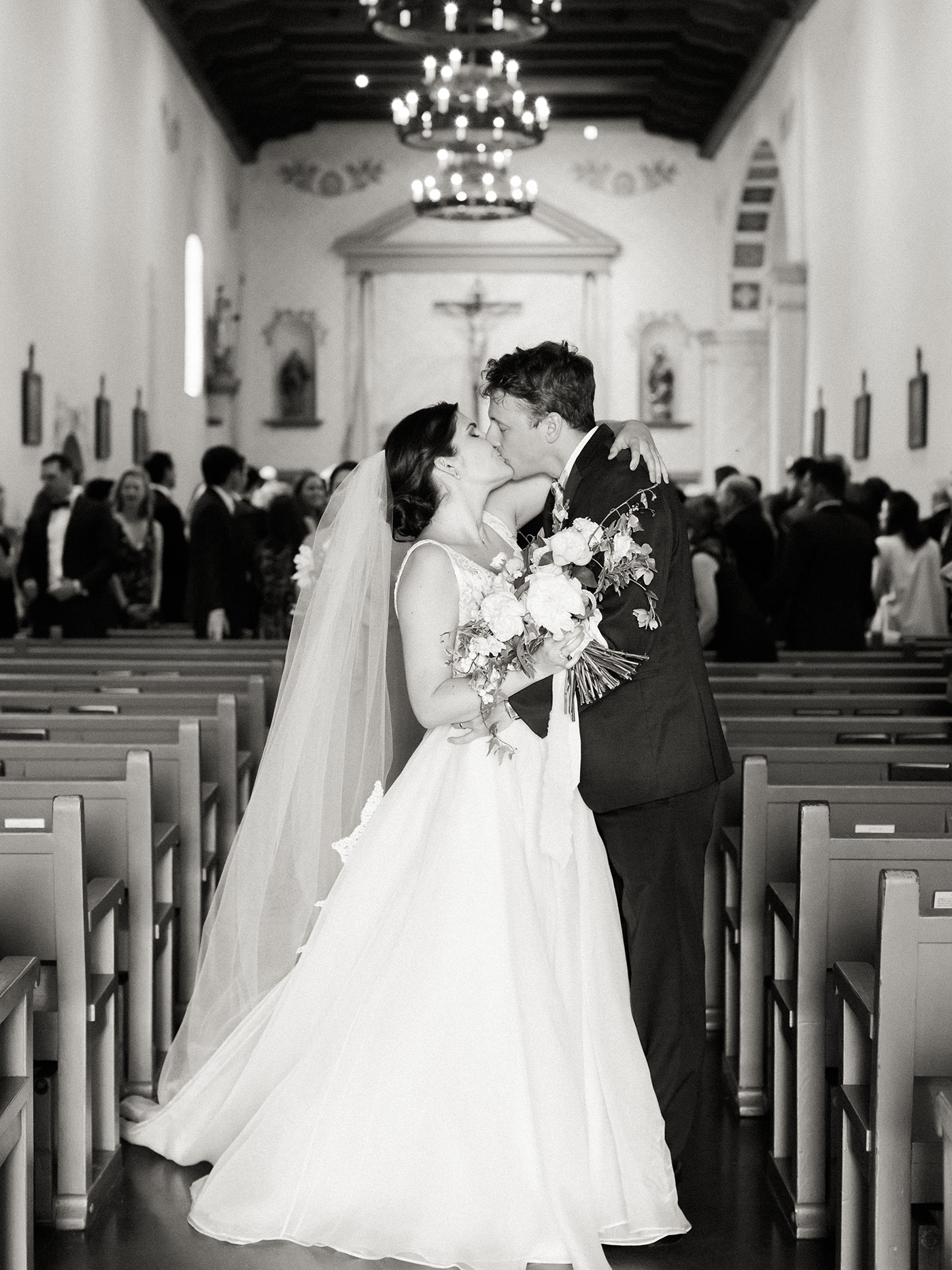 San Luis Obispo Mission Wedding photographed by Ashley Ludaescher Photography