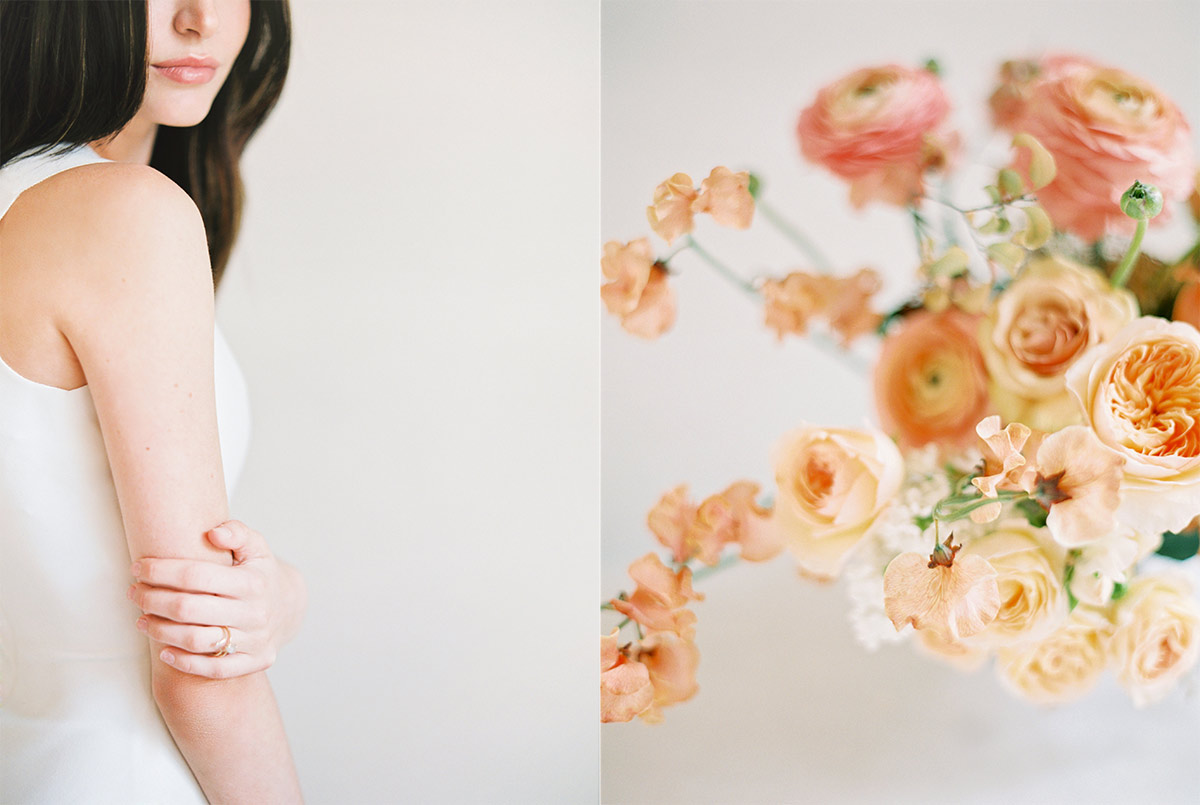 Rose Gold Minimal Beauty Fine Art Wedding Photography Los Angeles