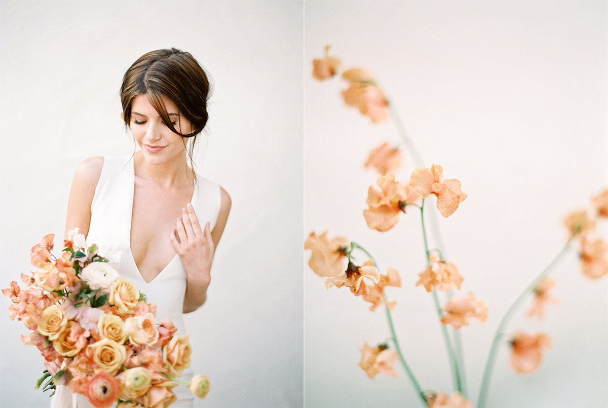 Rose Gold Minimal Beauty Fine Art Wedding Photography Los Angeles