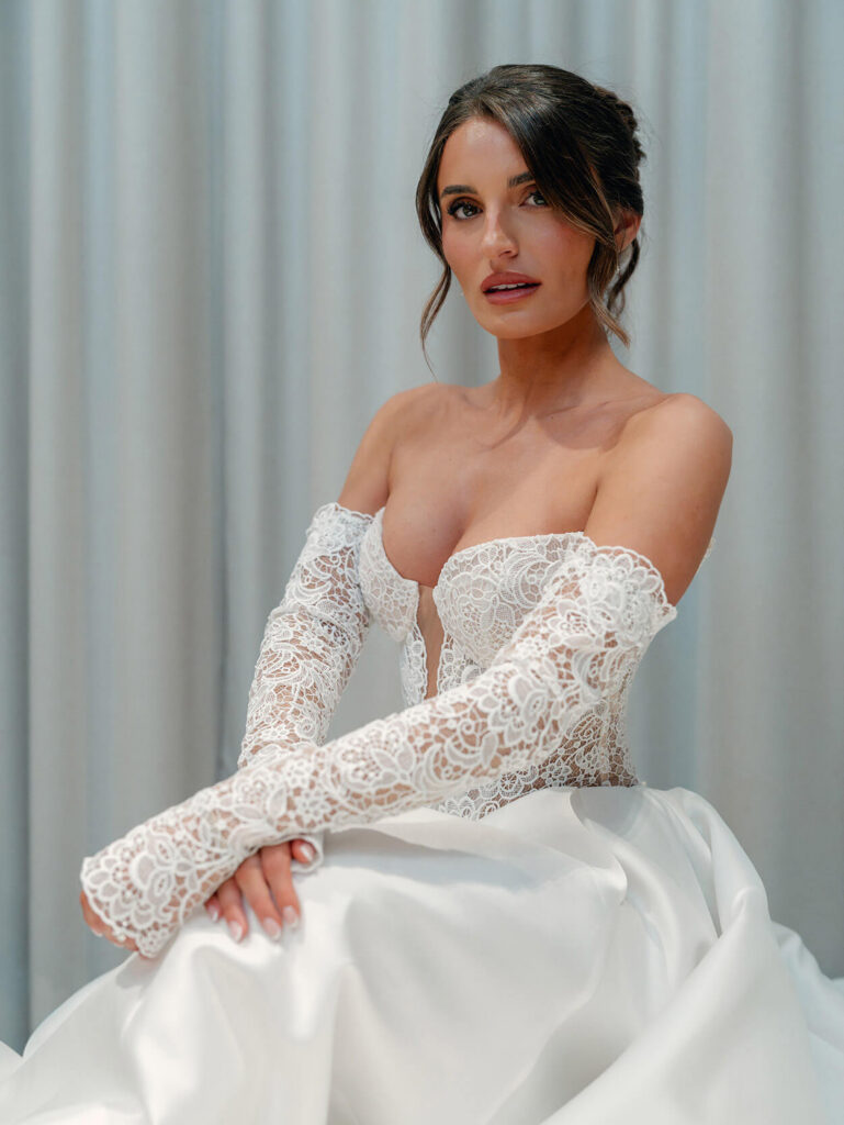 Amanda Bosa at her wedding to Joey Bosa